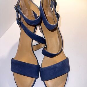 Franco Sarto Navy Blue Sandals
